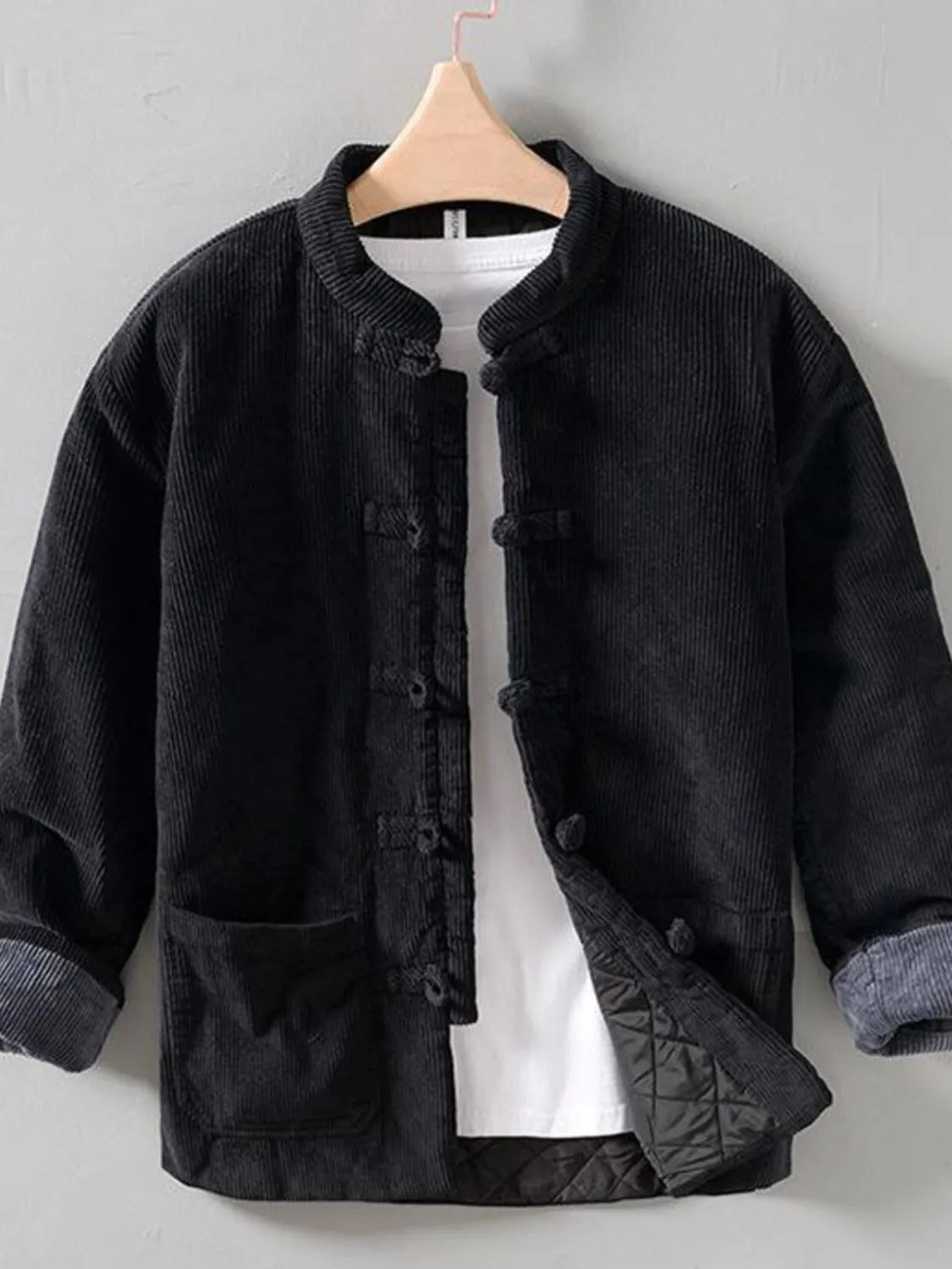 Men's Button Front Long Sleeve Jacket