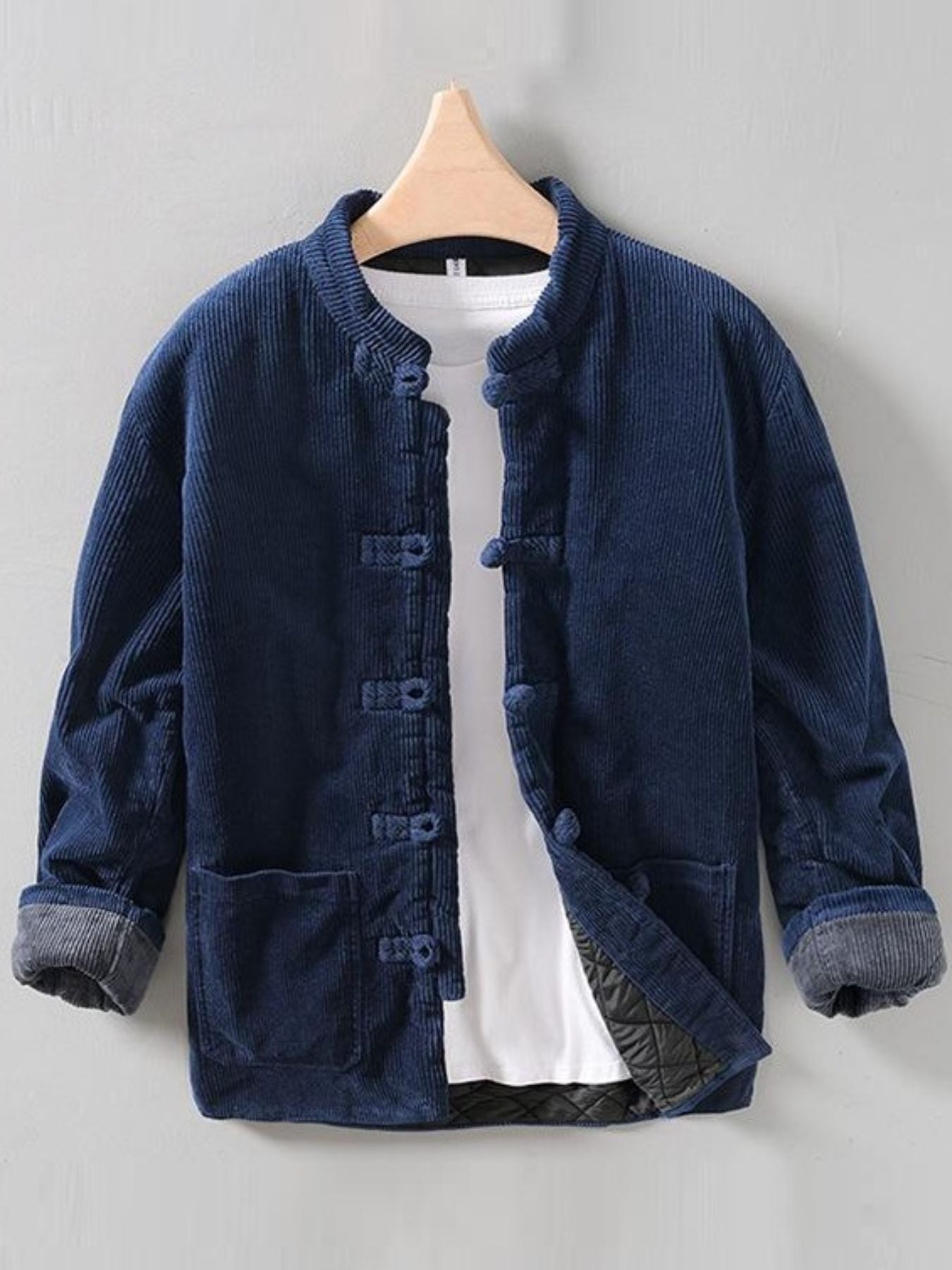 Men's Button Front Long Sleeve Jacket