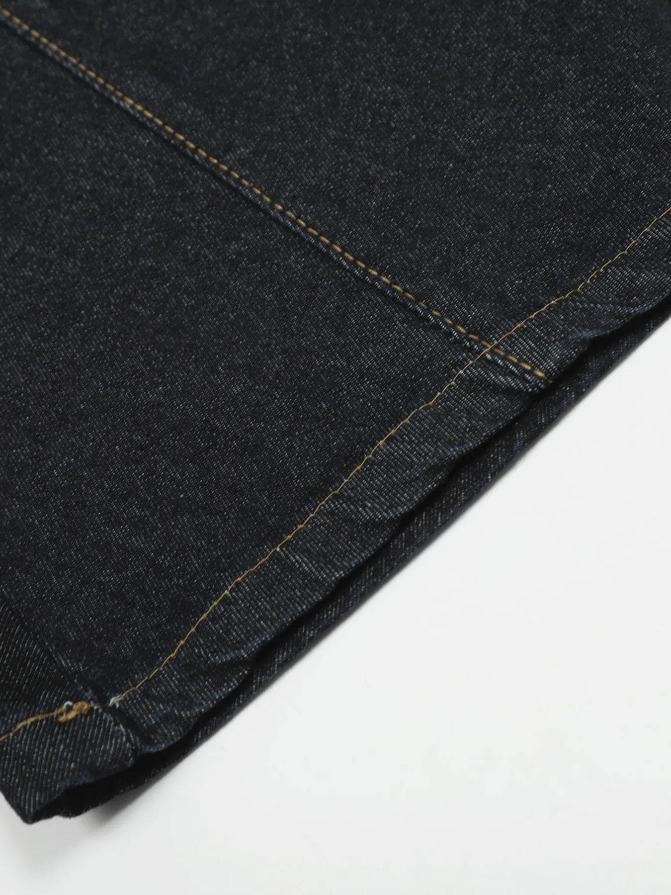 Men's Button Fly High Waist Curved Jeans